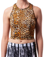 LPRD Signature Leopard Tank Top Cropped - front view