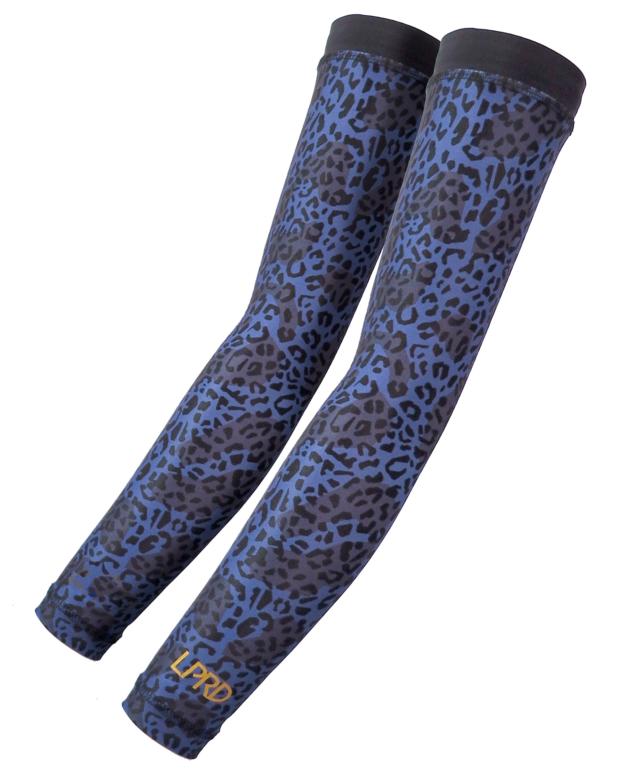 Arm Warmers for cycling in Midnight Leopard Print