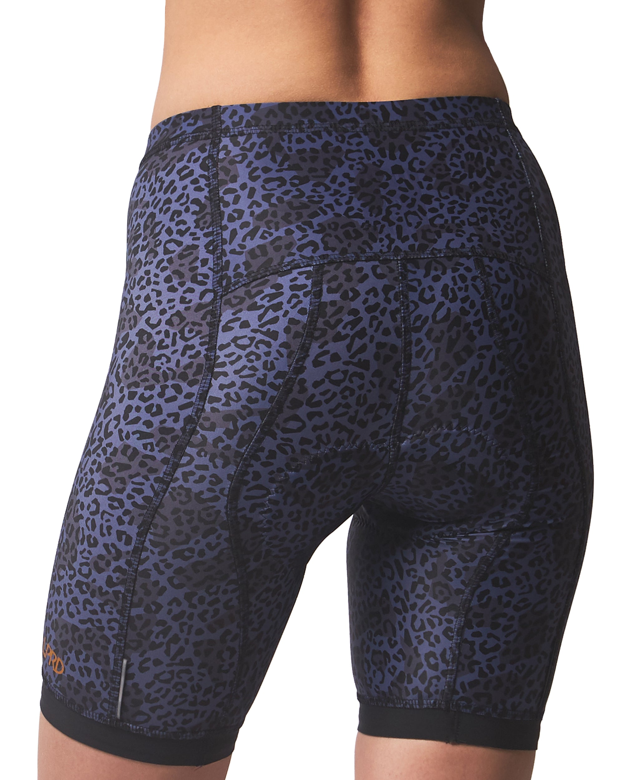 LPRD Midnight Leopard Cycling Shorts | Back View Close