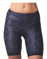 LPRD Midnight Leopard Cycling Shorts | Front View Close