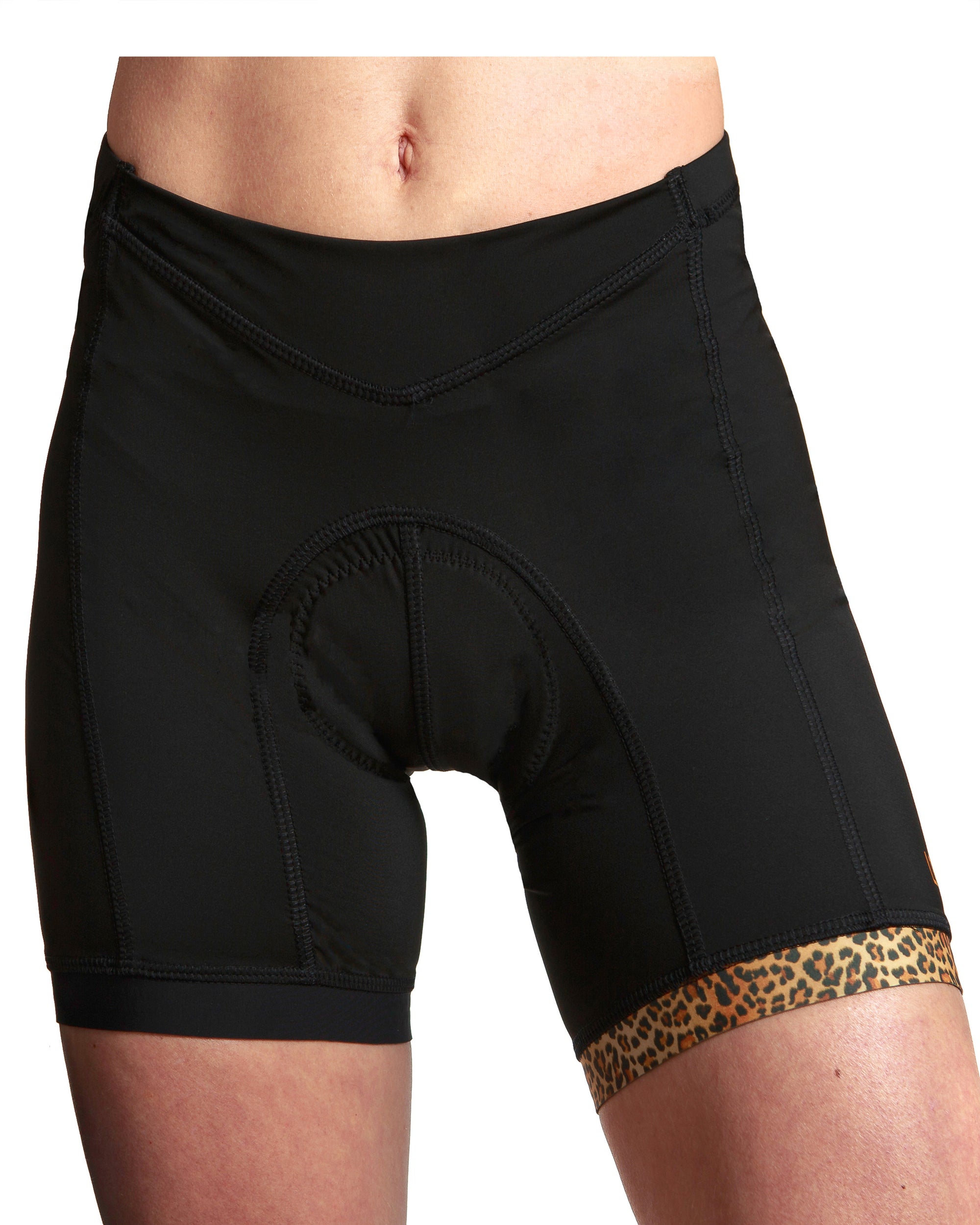 Women's cycling pants - Black - Ergonomically designed padded bike