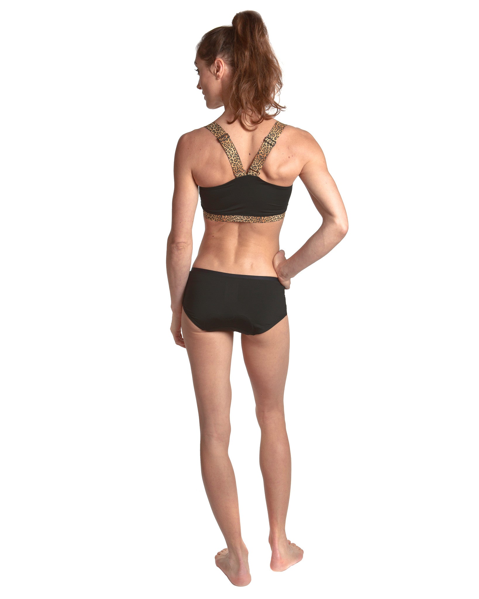LPRD Black Cycling Hipster Undies | Back View