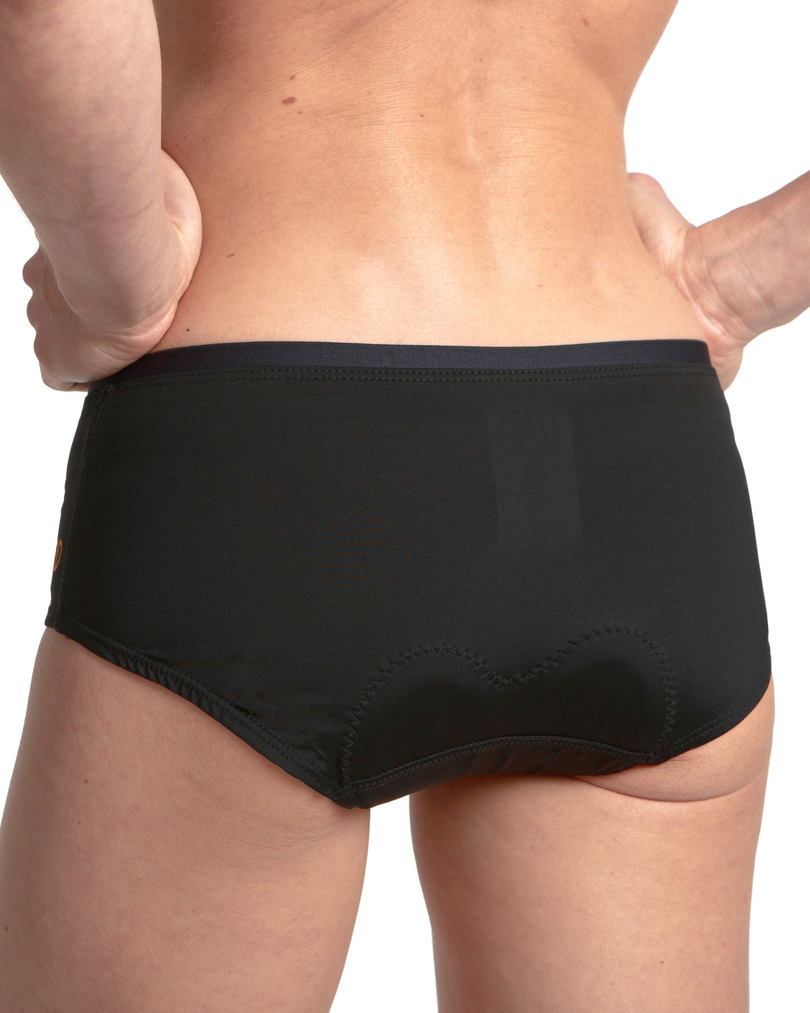 LPRD Black Cycling Hipster Undies | Close-up Back View