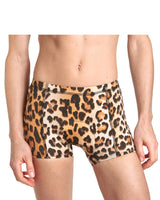 LPRD Leopard Large Cycling Hotpants | Front View Close