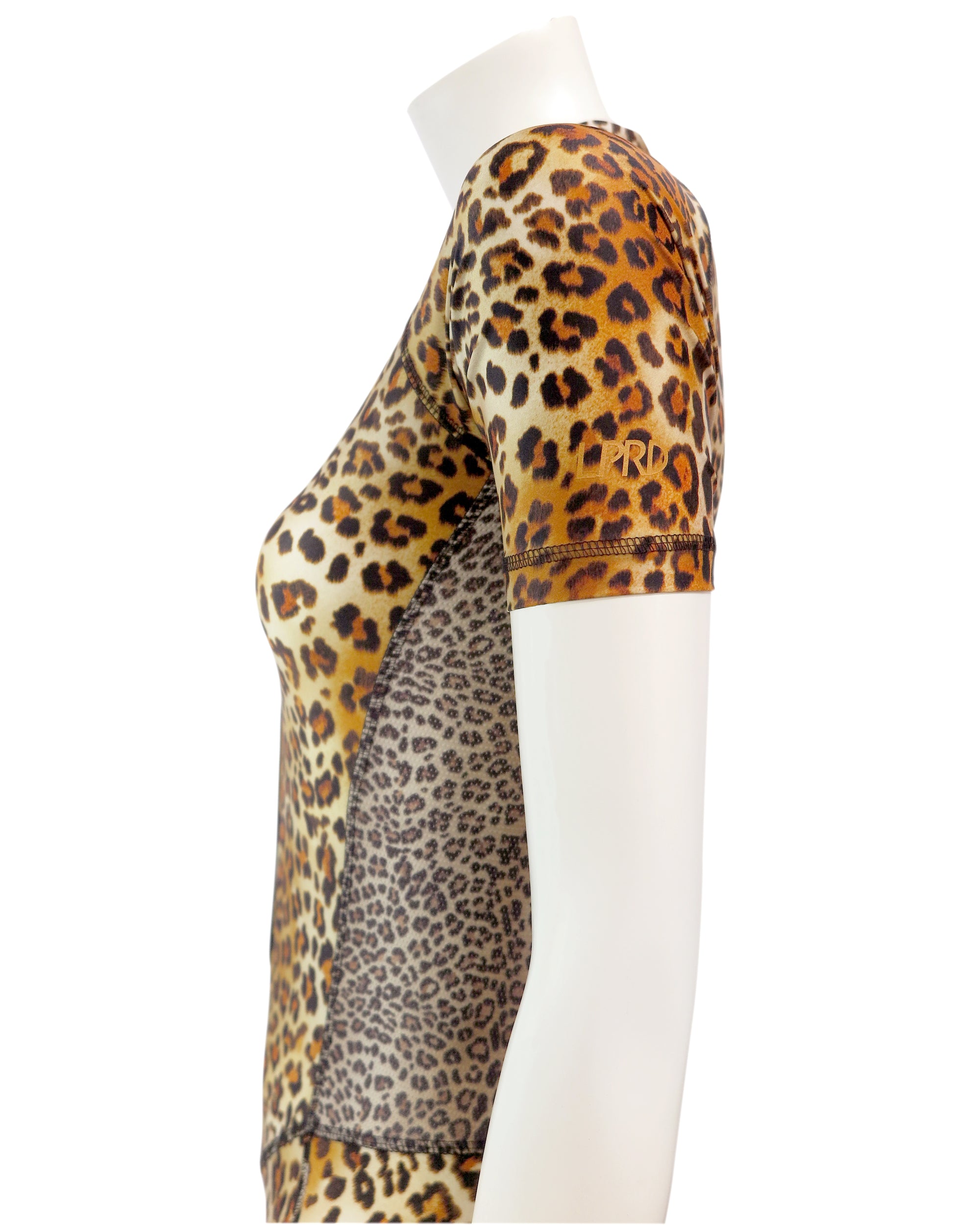 Skinsuit Leopard Print mesh panel side view