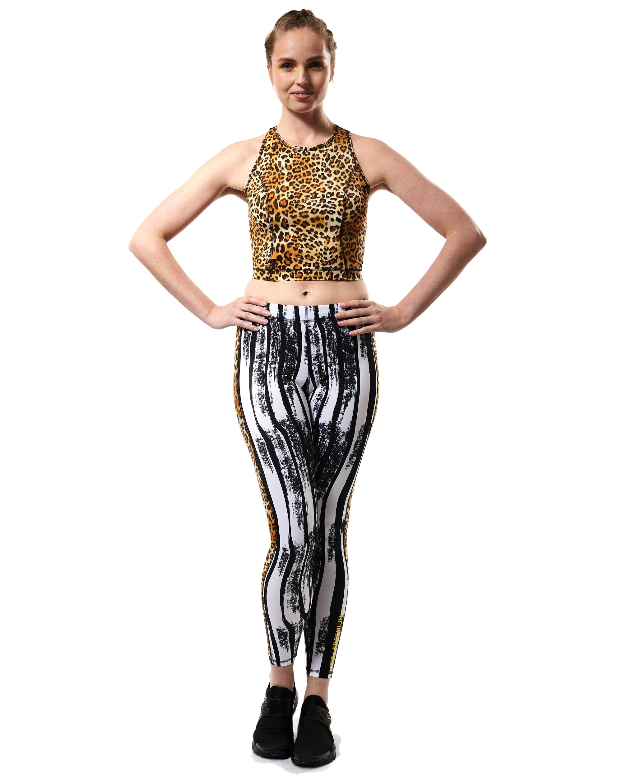 LPRD Signature Leopard Tank Top Cropped - front look