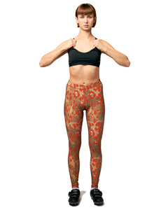 LPRD x SDW leggings red - front view - total