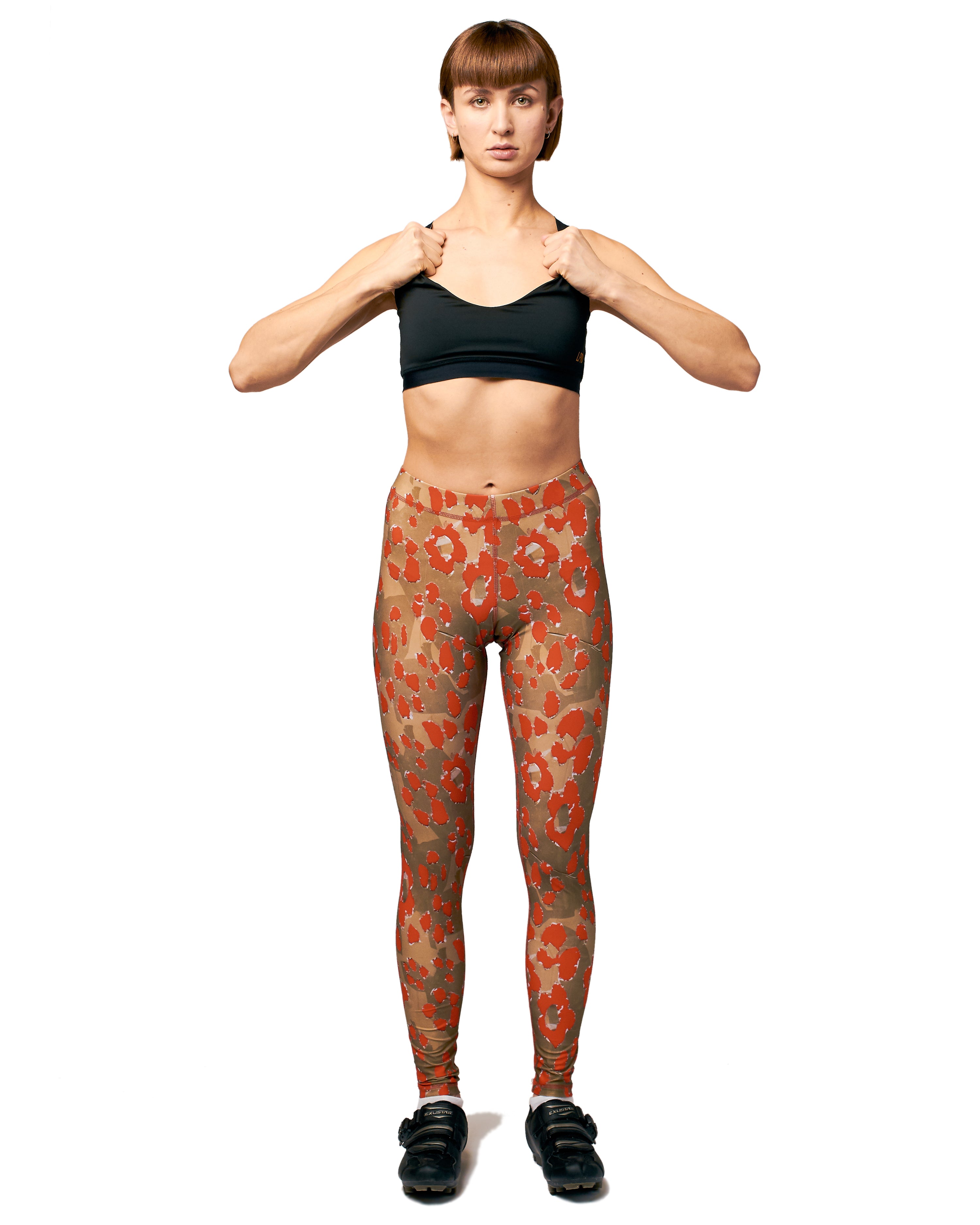 LPRD x SDW leggings red - front view - total